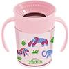 Dr. Brown's Milestones Cheers360 Tazza di transizione senza beccuccio con manici per una facile presa e apprendimento senza perdite, rosa, 200 ml