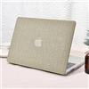 Vozehui Compatibile con MacBook Air 15 pollici Custodia 2024 2023 Versione M3 A3114 M2 A2941 Chip Liquid Retina Display Touch ID, Custodia rigida in plastica e pelle Cover trasparente per tastiera, Te