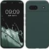 kwmobile Custodia Compatibile con Google Pixel 8a Cover - Back Case per Smartphone in Silicone TPU - Protezione Gommata - verde blu