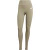 adidas Donna Optime Essentials Stash Pocket Full Length Leggings, silver pebble, XL