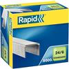 Rapid Punti metallici standard, zincati, 24/6 mm, 10 x 5000 pezzi, 24859800