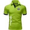 JNLACYF Polo da Uomo a Maniche Corte per al-Fa Ro.meo Stampa T-Shirt da Rugby Polo con Bavero Polo da Golf Tennis Polo Camicie T-Shirt da Lavoro Sportiva - Regalo-Green-A||XL