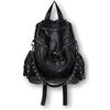 Ro Rox Calamity Zaino Grande Borchie Donna PU Punk Goth Scuola - Nero