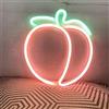 HFHungkeong Luce LED color pesca al neon fatta a mano per parete, stanza, feste, casa, bar, arte, camera da letto, tavolo, matrimoni, feste, decorazione da tavolo, batteria 3AA o USB