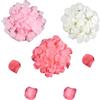 Molyorch 3000 Pezzi Petali Bianchi Matrimonio, Petali di Fiori Finti in Seta Artificiale, Petali di Rosa, per La Decorazione di Nozze, Atmosfera Romantica (3 Colori)