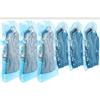 TAILI Sacchetti Sottovuoto da Appendere Buste Sottovuoto Vestiti Sacchetti con Gancio per Abiti, Conservazione di Giacche - sacchetti sottovuoto salvaspazio per la casa e i viaggi 6 Combo-Blu