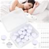 Senbaler 16 Pezzi Clip Copripiumino, Fissaggio Trapunta Piumone (Bianco) | Ferma Piumino Sacco, Clip Antiscivolo Biancheria Letto, Mantiene Coperte Fisse, Accessorio Camera da Letto