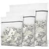 Foyer Nuage 3 sacchetti di biancheria premium a nido d'ape, per delicati, con cerniera, per organizzare borse, vestiti, biancheria intima, camicetta, calze, extra forti, piccoli 30x40cm (S+M+L, bianco)