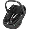 Maxi-Cosi Coral 360 i-Size, Seggiolino auto neonato 0-12 mesi (40-75 cm), Seggiolino girevole 360°, Estremamente Leggero, Cinture Easy-in, G-CELL, Capottina Extra-large, Essential Black