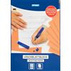 STYLEX 29269 - Blocco di carta assorbente A4, 20 fogli | Fogli assorbenti arancioni che assorbono l'inchiostro in eccesso