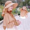 Donna Largo con Falda Sole Cappello Viso Collo Pattina Multi-Funzionale Scialle