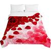 Surwin Trapuntino Copriletto Trapuntato Primaverile Estivo,Stile Moderno,Trapuntino in Morbida Microfibra con Stampa Rosa 3D Leggero Coperta Letto Singolo Matrimoniale (Petali profumati,200x230cm)