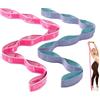 Slim Panda Elastico Fasce di Resistenza,Cinghia di Yoga con 9 Fisso Loop,Yoga Stretching Band per Yoga, Pilates, Stretching, Fisioterapia,Ginnastica (Rose)