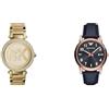Michael Kors Orologio Parker da donna, movimento a tre lancette & Emporio Armani Orologio da uomo, movimento a due lancette con data