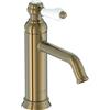 Jacob Delafon - Miscelatore lavabo Louise - Design retrò, manico in ceramica - Risparmio d'acqua - Facile installazione - 17 x 23,20 x 5,5 cm - Finitura Bronzo - E24360-BCN