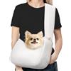 Pawaboo Trasportino Piccolo per Cani Gatti, Borsa per Cuccioli con Guinzaglio di Sicurezza Extra Largo, Zaino di Carta per Cuccioli e Gatti Fino a 10lbs, Borsa per Passeggiate all'Aperto - Bianco