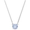 Swarovski Pendente Stilla, Taglio Round, Blu, Placcato rodio