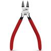 HOUSERAN 15,2 cm Dikes tronchesi laterali con manico rosso antiscivolo - Pinze tagliafili per gioielli, artigianato, fascette, 1 confezione