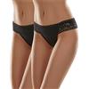 Merry Style Slip Donna MSGAB140 ((2Pack) Nero, 44 (Taglia Produttore: M))