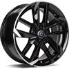 Cerchi in lega Carbonado Rennes 6.5x15 Bfp - Black Front Polished