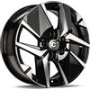 Cerchi in lega Carbonado Loire 6.5x16 Bfp - Black Front Polished