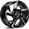 Cerchi in lega Carbonado Nantes 6.5x15 Bfp - Black Front Polished