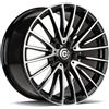Cerchi in lega Carbonado Inex 8.5x18 Bfp - Black Front Polished