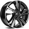 Cerchi in lega Carbonado Sunshine 6.5x16 Bfp - Black Front Polished