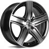 Cerchi in lega Carbonado Gtrsports1 5.5x13 Bfp - Black Front Polished
