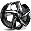 Cerchi in lega Carbonado Kioto 6.5x16 Bfp - Black Front Polished
