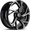 Cerchi in lega Carbonado Swift 6.5x15 Bfp - Black Front Polished