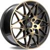 Cerchi in lega Carbonado Crazy 8.5x18 Bggf Black Glossy Gold Front