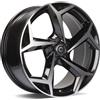 Cerchi in lega Carbonado Tropico 6.0x15 Bfp - Black Front Polished