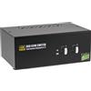 InLine KVM Switch desktop, 2 porte, Dual Monitor, DP 1.2, 4K, USB 2.0, Audio [63642I]
