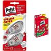 Pritt Flex Roller, Bianchetto a nastro per coprire gli errori, Corretta Stick 5 X 43 gr, Colla per Bambini Sicura e Affidabile, con una Tenuta Forte per Uso Scuola e Ufficio