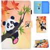 Qiaogle Tablet Cover per Samsung Galaxy Tab A9+ / A9 Plus 11 2023 SM-X210/X216/X218 - [XXF09] Panda Pattern Custodia in Pelle Design Magnetico Custodia con Supporto