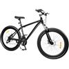 UESUENYENS Mountain Bike da 26 pollici, colore nero, da donna e da uomo, mountain bike, 21 marce, cambio MTB per adulti e ragazzi Hardtail Trail con freni a disco meccanici anteriori e posteriori