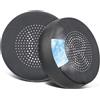 SOULWIT Cuscinetto di Ricambio in Gel di Raffreddamento per Jabra Evolve 75 (75UC 75MS 75SE) Stereo Bluetooth Wireless Cuffie,Cuscinetti Auricolari in Schiuma per l'isolamento dal Rumore-Nero