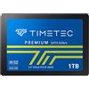 Timetec SSD 3D NAND TLC SATA III 6 Gb/s 2,5 pollici 7 mm (0,28) 200 TBW Velocità di lettura Fino a 550 MB/s SLC Cache Performance Boost Unità a stato solido interna per PC (1TB)