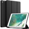 JETech Custodia per iPad 9,7 Pollici (6a/5a Generazione, 2018/2017) con Portapenne, Cover Tablet Sottile con Retro in Morbido TPU con Auto Svegliati/Sonno (Nero)