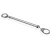 Ouch! Spreader Bar with Hand or Ankle Cuffs Silver