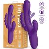 InToYou Triya Vibe with Flipping Tongue & Anal Beads Purple