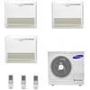 Samsung Climatizzatore Condizionatore Triasplit Pavimento Console 9+9+12 R32 AJ052TXJ3KG/EU Wi-Fi Integrato A++/A+