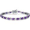 FANCIME - Braccialetto tennis con pietra di nascita, bracciali tennis in argento sterling con gemme per donne, gioielli raffinati, regalo per festa della mamma, Natale, compleanno per donne e ragazze