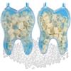 Ceonam Tappo dentale temporaneo per denti anteriori e posteriori molari, con perline termiche per riparazione dei denti mancanti (50 denti anteriori e 50 denti posteriori)