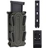 IDOGEAR Portamagazine Pistola Magazine Sacchetti 9mm Softshell Borsa universale Custodia per .40 S & W .45 ACP Rivistes con clip per cintura e MOLLE (Ranger Green)