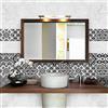 RE-COVERTILES Adesivi Piastrelle Cucina Bagno in PVC 24 Pz 10x10 cm PS00109