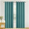 PONY DANCE Tende Camera da Letto Oscuranti con Occhielli Tende per Casa Moderne 100% Poliestere Sea Teal L 167 x A 228 cm, 2 Pannelli