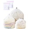 Hibmisy 5 Pezzi Sacchetti per Lavatrice,Sacchetto Lavatrice Con Coulisse Riutilizzabile Sacchetti per Lavatrice a Rete Grossa per Cappotti, Pantaloni, Reggiseno, Intima,Maglieria