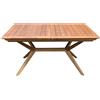 MIlani Home CAESAR - tavolo da giardino allungabile in legno massiccio di acacia